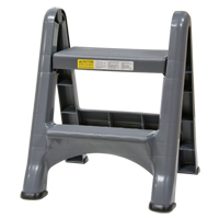 Folding Step Stool, 2 Steps, 19-1/2" x 20-1/2" x 22-3/4" High The Estey Group