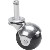 Zinc Plated Caster, Swivel with Brake, 2" (50.8mm) Dia., 200 lbs. (91 kg.) Capacity The Estey Group