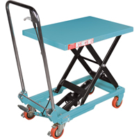 Heavy-Duty Hydraulic Scissor Lift Table, 27-1/2" L x 17-3/4" W, Steel, 330 lbs. Capacity The Estey Group