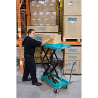 Heavy-Duty Hydraulic Scissor Lift Table, 27-1/2" L x 17-3/4" W, Steel, 330 lbs. Capacity The Estey Group