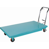 Heavy-Duty Hydraulic Scissor Lift Table, 63" L x 31-7/8" W, Steel, 1100 lbs. Capacity The Estey Group