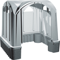 Outdoor Poly Shelters, 3 Walls, 7' L x 6' W x 7' H The Estey Group