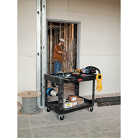 Heavy Duty Utility Cart - 4500-88, 2 Tiers, 17-1/8" x 33-1/4" x 39", 500 lbs. Capacity The Estey Group