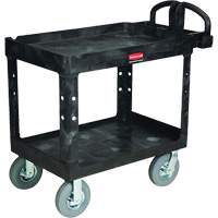 Heavy-Duty Utility Cart, 2 Tiers, 25-1/4" x 37-1/8 x 36-3/8", 500 lbs. Capacity The Estey Group