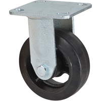 Mold-on Caster, Rigid, 5" (127 mm), Rubber, 440 lbs. (199 kg.) The Estey Group