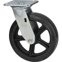 Mold-on Caster, Swivel, 8" (203.2 mm), Rubber, 660 lbs. (299 kg.) The Estey Group