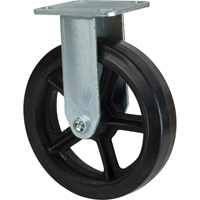 Mold-on Caster, Rigid, 8" (203.2 mm), Rubber, 660 lbs. (299 kg.) The Estey Group