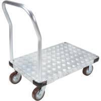 Aluminum Platform Truck, 24" W x 36" L, 3400 lbs. Cap., Polyurethane Wheels The Estey Group