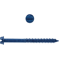 Hex Washer Slot SD Concrete Screws, 3/16" x 1-1/4" L, Zinc Plate The Estey Group
