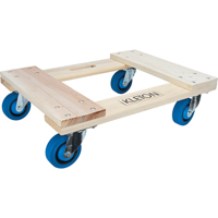 Hardwood Dolly, Rubber Wheels, 1400 lbs. Capacity, 18" W x 24" D x 7" H The Estey Group