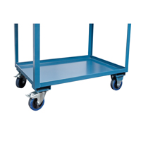 Chariots de service mobiles, 2 Tiers, 24" la x 57" h x 40" p, Capacit&eacute; 1200 lb The Estey Group