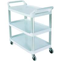 Open-Sided Shelf Cart, 3 Tiers, 40" x 37" x 20", 300 lbs. Capacity The Estey Group