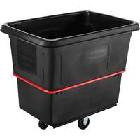 Chariot utilitaire &agrave; usage intensif, Plastique recycl&eacute; noir, 44-3/8" lo x 31" la x 38-1/4" h, Volume 16 pi³, Capacit&eacute; 1000 lb The Estey Group