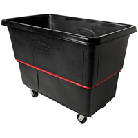 Heavy-Duty Utility Truck, Black Recycled Plastic, 59"/34-5/8" L x 34"/59-1/64" W x 42-1/16"/42-7/8" H, 27 cu. ft. Volume, 1200 lbs. Capacity The Estey Group