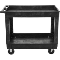 Flat Handle Utility Cart, 2 Tiers, 40" x 32-1/4" x 24", 500 lbs. Capacity The Estey Group