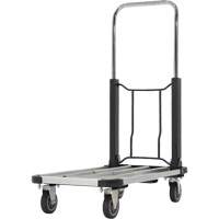 Fold-Up Platform Truck, Stainless Steel, 300 lbs., 28" L x 16" W, 33-1/2" High The Estey Group