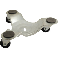 Zinc Plated Leg Dolly, 300 lbs. Capacity, Steel Frame, 2.75" H The Estey Group