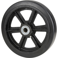 Mold-On Rubber Wheels, 6" (152.4 mm) Dia. x 2" (50.8 mm) W, 500 lbs. (226.796 kg.) Capacity The Estey Group