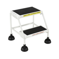 Stop-Step Ladders, 2 Steps, 16" Step Width, 18-9/16" Platform Height, Steel The Estey Group
