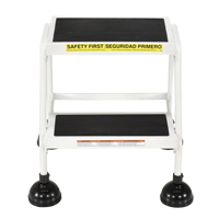 Stop-Step Ladders, 2 Steps, 16" Step Width, 18-9/16" Platform Height, Steel The Estey Group