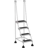 Stop-Step Ladders, 4 Steps, 16" Step Width, 38-3/16" Platform Height, Steel The Estey Group