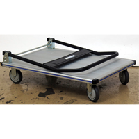 Folding Handle Platform Truck, Aluminum, 350 lbs., 29" L x 18-1/2" W, 34-1/2" High The Estey Group