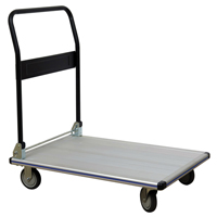 Folding Handle Platform Truck, Aluminum, 550 lbs., 35-1/2" L x 24" W, 35-1/2" High The Estey Group