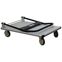 Folding Handle Platform Truck, Aluminum, 550 lbs., 35-1/2" L x 24" W, 35-1/2" High The Estey Group