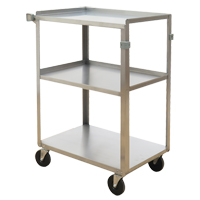 Chariots &agrave; tablette, 3 Tiers, 15-3/4" la x 32" h x 24" p, Capacit&eacute; 500 lb The Estey Group