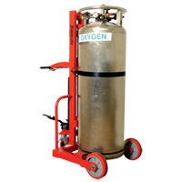 Grand chariot hydraulique HLCC pour bouteille de gaz liquide, Roues Polyur&eacute;thane, Base de 20" la x 20" p, 1000 lb The Estey Group