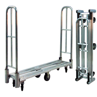 Aluminum U-Boat Folding Utility Cart, 16" W x 60" L, 1500 lbs. Cap., Polyurethane Wheels The Estey Group