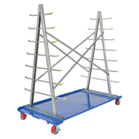 Chariot &agrave; cadre en A pour barres et tuyaux, Acier, 36-3/4" la x 73-3/4" p x 72-1/2" h, Capacit&eacute; de 2000 lb The Estey Group