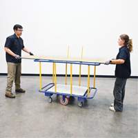 Horizontal Panel Cart, 63-7/16" x 28-1/2" x 40-15/16", 2000 lbs. Capacity The Estey Group