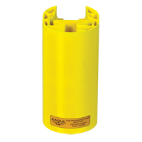 Butoir en poly pour rayonnage, 5" la x 6" lo x 8" h, Jaune The Estey Group