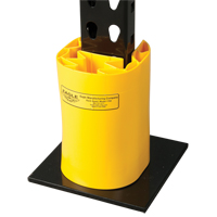 Butoir en poly pour rayonnage, 5" la x 6" lo x 8" h, Jaune The Estey Group