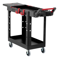 Heavy-Duty Adaptable Utility Cart, 2 Tiers, 17-3/4" x 36" x 46-1/5", 500 lbs. Capacity The Estey Group