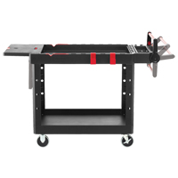 Heavy-Duty Adaptable Utility Cart, 2 Tiers, 25-1/5" x 36" x 51-1/2", 500 lbs. Capacity The Estey Group