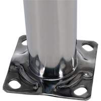 Butoir de s&eacute;curit&eacute;, Acier inoxydable, 36" h x 8" la, Argent The Estey Group