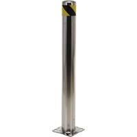 Butoir de s&eacute;curit&eacute;, Acier inoxydable, 42" h x 8" la, Argent The Estey Group