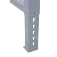 Pattes d'&eacute;tabli pour service industriel, Acier, 24" p x 34" h, Simple The Estey Group