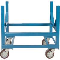 Chariot &agrave; berceaux pour tuyaux et barres, 24" lo x 24" la x 34" h, Capacit&eacute; de 2500 lb, Roue Polyur&eacute;thane The Estey Group