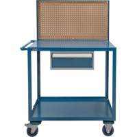 Chariot de service mobile, 2 Tiers, 24" la x 57" h x 40" p, Capacit&eacute; 1200 lb The Estey Group
