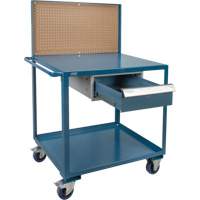 Chariot de service mobile, 2 Tiers, 24" la x 57" h x 40" p, Capacit&eacute; 1200 lb The Estey Group