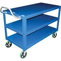 Chariot &agrave; poign&eacute;e ergonomique Ergo-Handle, 4000 lb Capacit&eacute;, Acier, 24-1/2" la x 41" ha x 54-7/8" p, Bordure vers le bas The Estey Group
