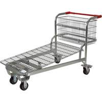 Chariot en treillis emboîtable, Acier, 28-3/4" x 37-1/16" x 59-5/8", Capacit&eacute; 275 lb The Estey Group