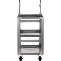 Chariot de pr&eacute;l&egrave;vement de stock, Aluminium, 21-7/8" la x 40" p, 3 tablettes, Capacit&eacute; 660 lb The Estey Group