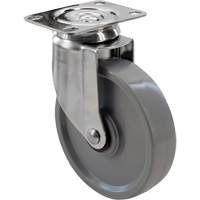2309 Caster, Swivel, 4" (101.6 mm), Envirothane Grey, 350 lbs. (158.8 kg.) The Estey Group