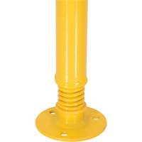 Borne de protection &agrave; ressort, Acier, 42" h x 2-1/8" la, Jaune The Estey Group