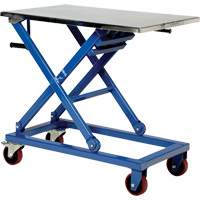 Table &eacute;l&eacute;vatrice manuelle &agrave; ciseaux, 37" lo x 23-1/2" la, Acier, Capacit&eacute; 660 lb The Estey Group