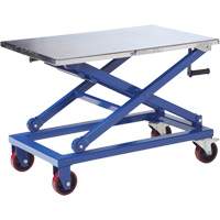 Table &eacute;l&eacute;vatrice manuelle &agrave; ciseaux, 37" lo x 23-1/2" la, Acier, Capacit&eacute; 660 lb The Estey Group
